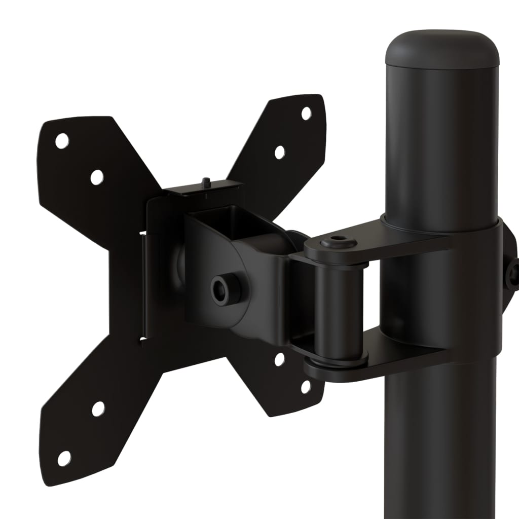 Desk mount for 2 monitors Black Steel VESA 75/100 mm