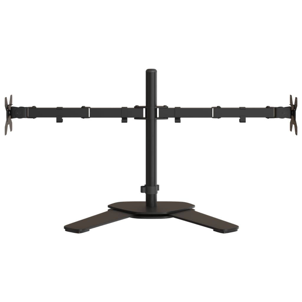 Desk mount for 2 monitors Black Steel VESA 75/100 mm