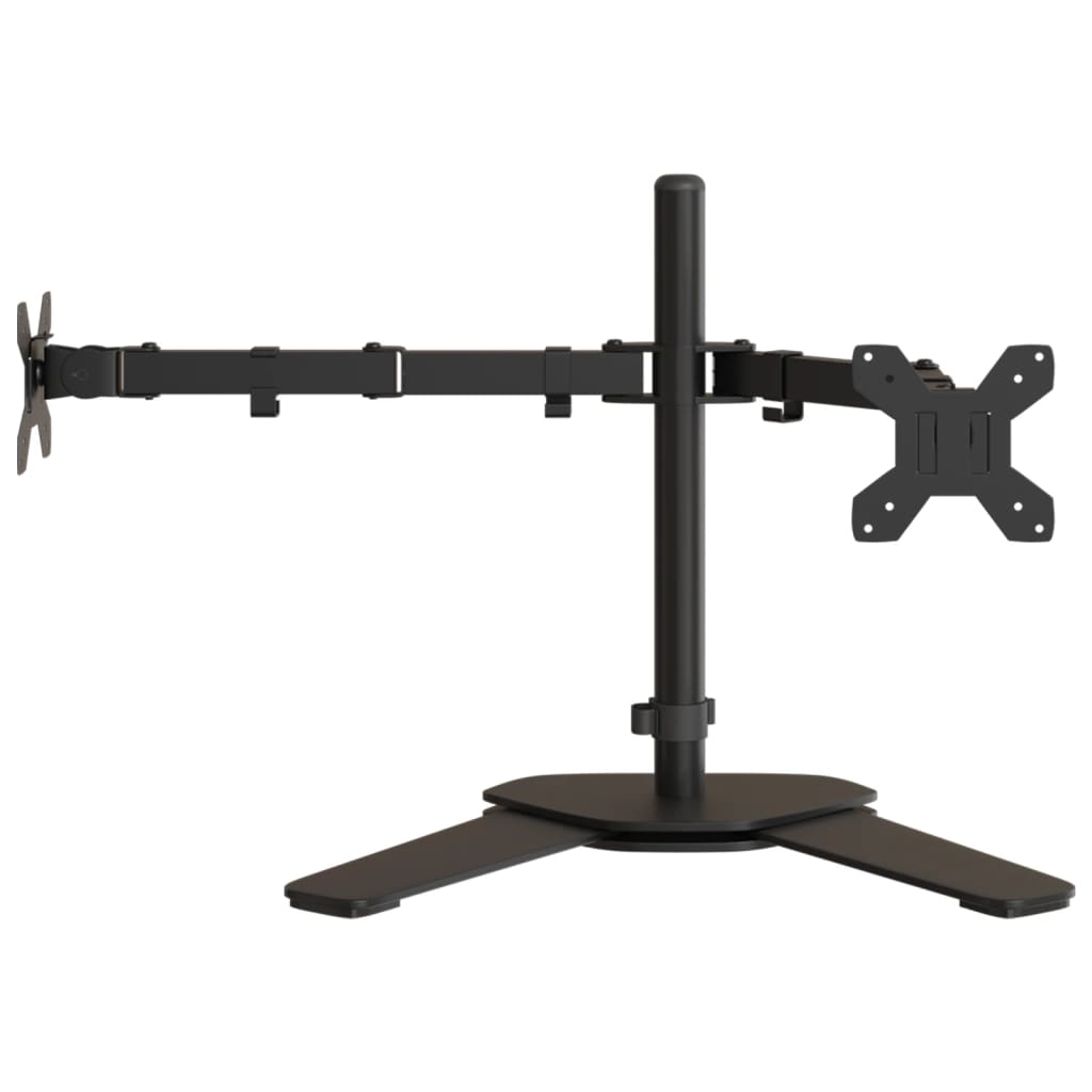 Desk mount for 2 monitors Black Steel VESA 75/100 mm