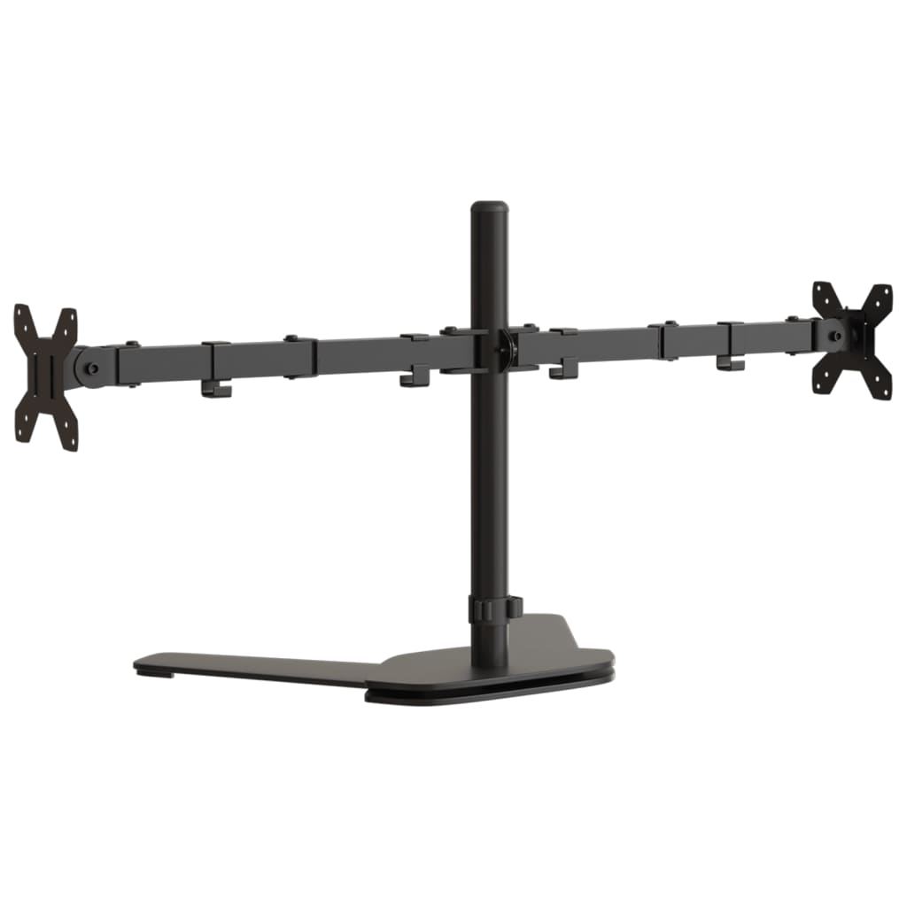 Desk mount for 2 monitors Black Steel VESA 75/100 mm