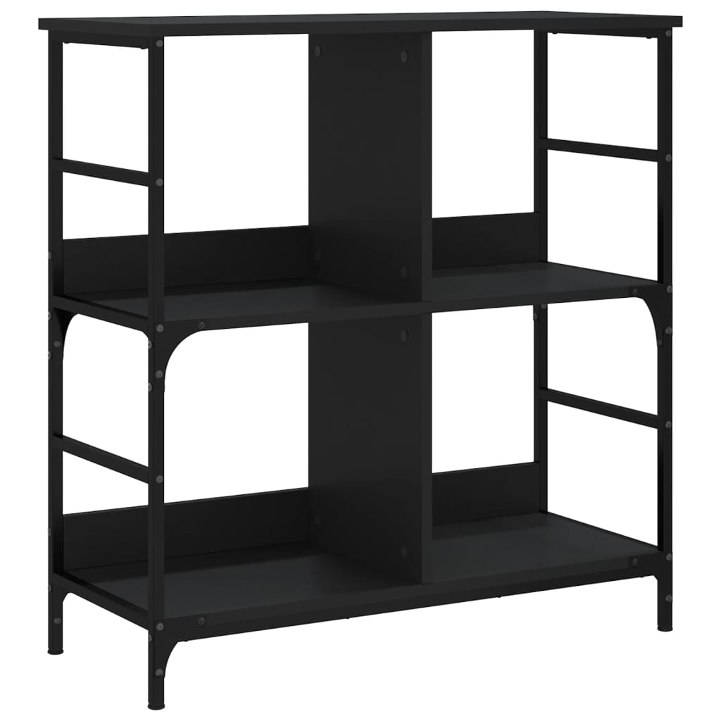 Bookshelf Black 78.5x33x82 cm Wood Material