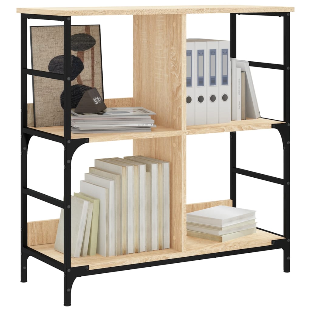 Bookshelf Sonoma Oak 78.5x33x82 cm Wood Material