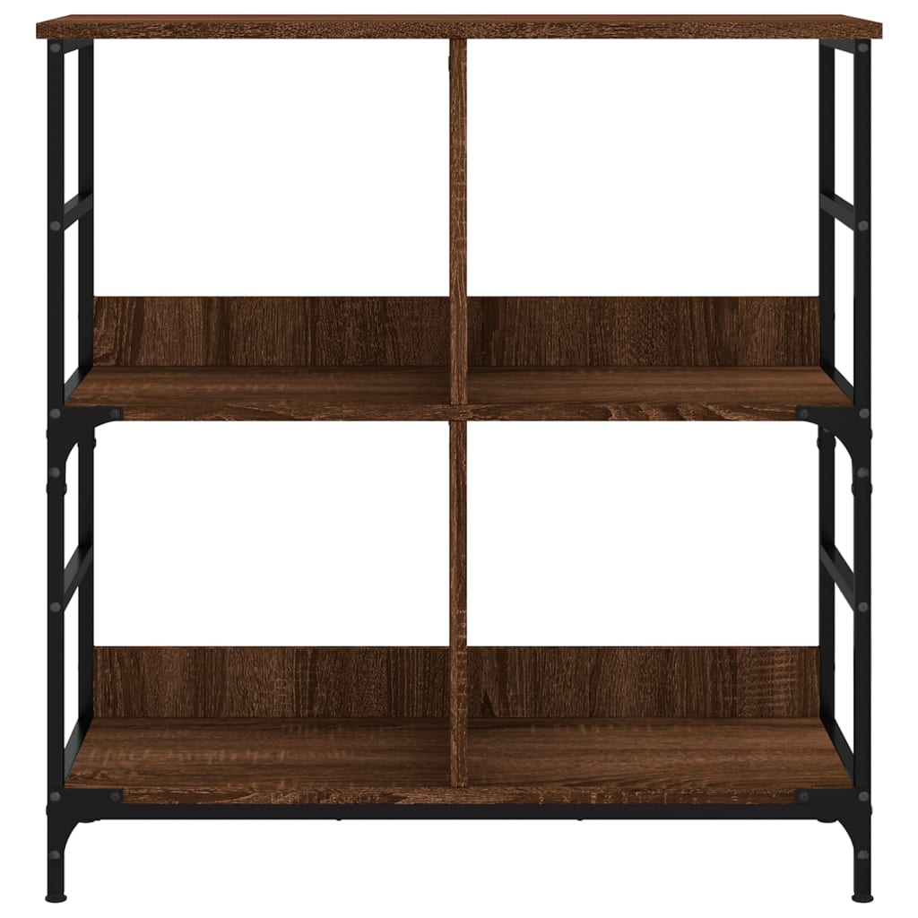 Bookshelf Brown Oak Look 78.5x33x82 cm Wood Material