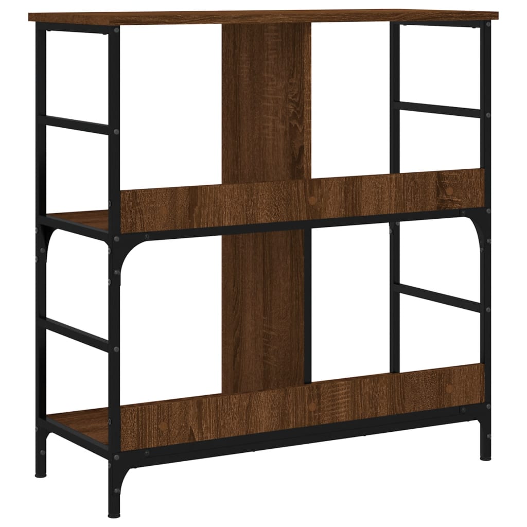 Bookshelf Brown Oak Look 78.5x33x82 cm Wood Material