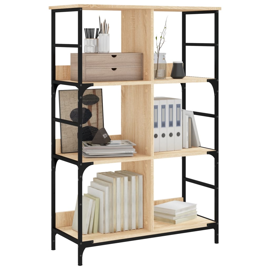 Bookshelf Sonoma Oak 78.5x33x117.5 cm Wood Material