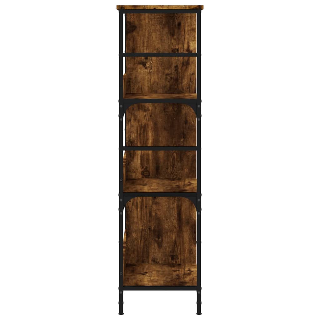 Bookshelf Smoked Oak 78.5x33x117.5 cm Wood Material