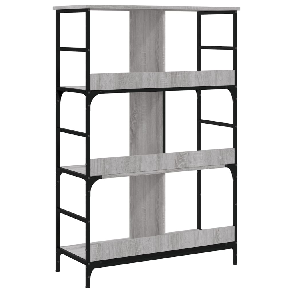 Bookshelf Gray Sonoma 78.5x33x117.5 cm Wood Material