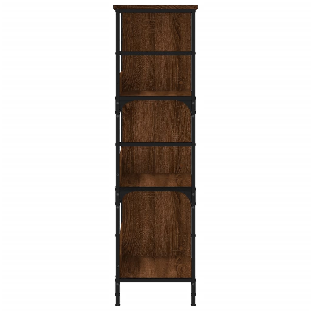 Bookshelf Brown Oak Look 78.5x33x117.5 cm Wood Material