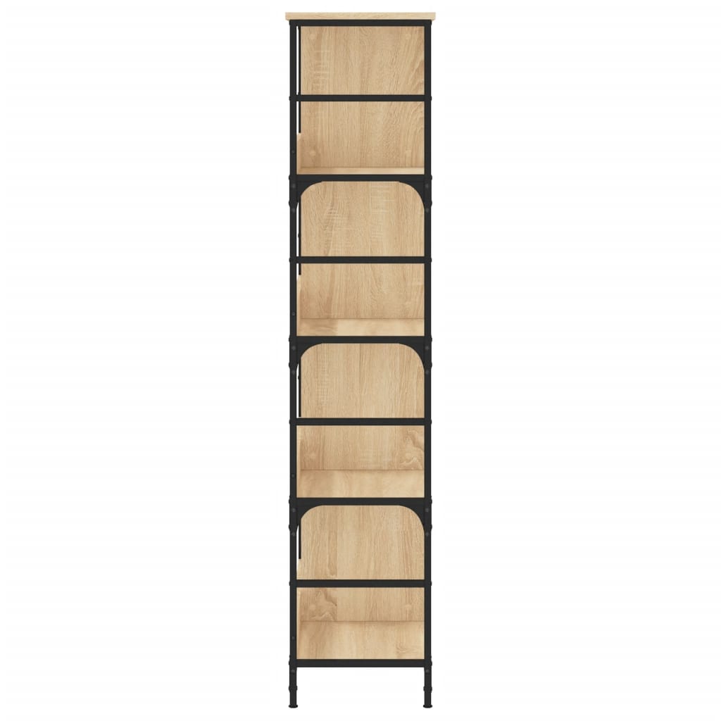 Bücherregal Sonoma-Eiche 78,5x33x153 cm Holzwerkstoff