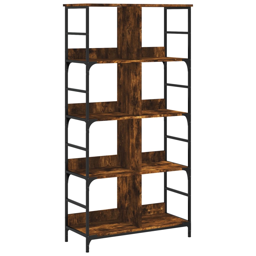 Bookshelf Smoked Oak 78.5x33x153 cm Wood Material