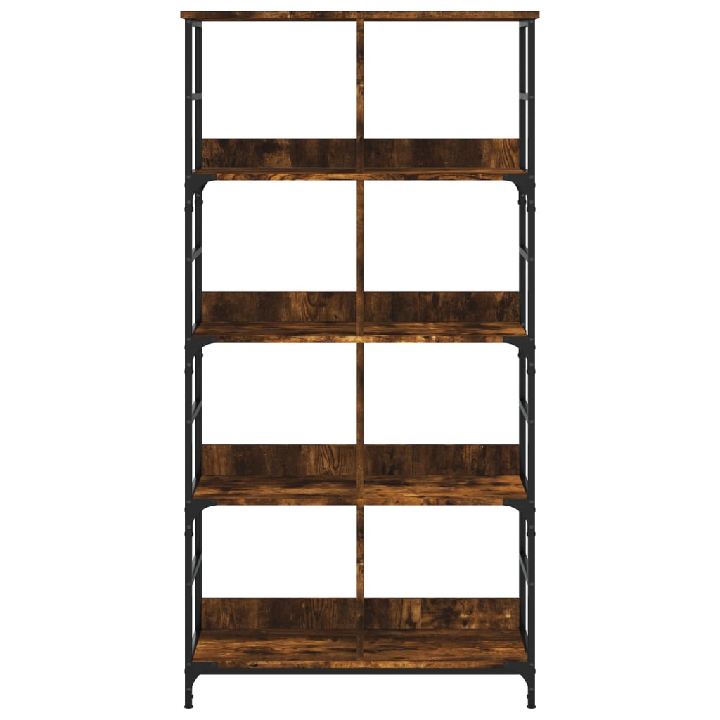 Bookshelf Smoked Oak 78.5x33x153 cm Wood Material