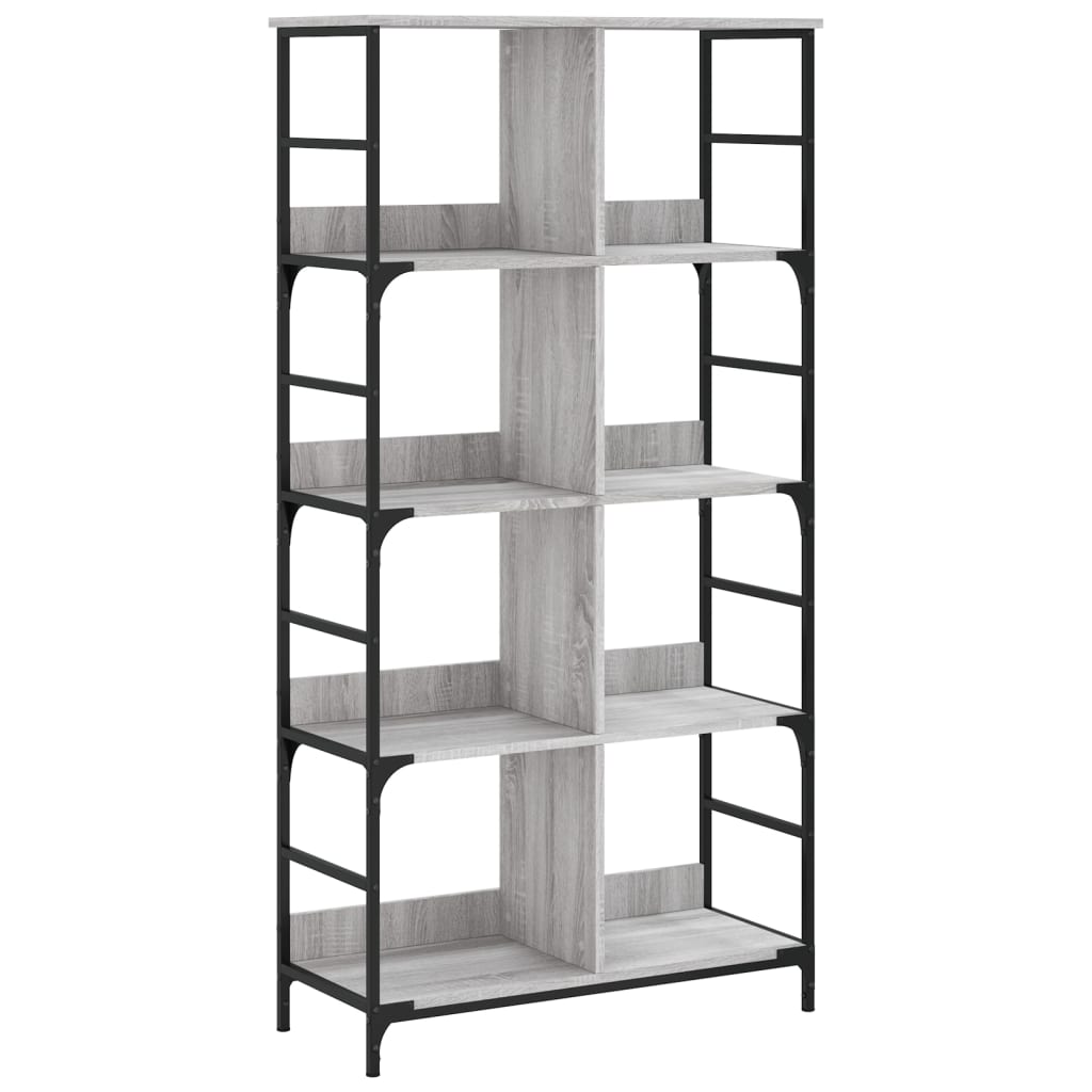 Bookshelf Gray Sonoma 78.5x33x153 cm Wood Material