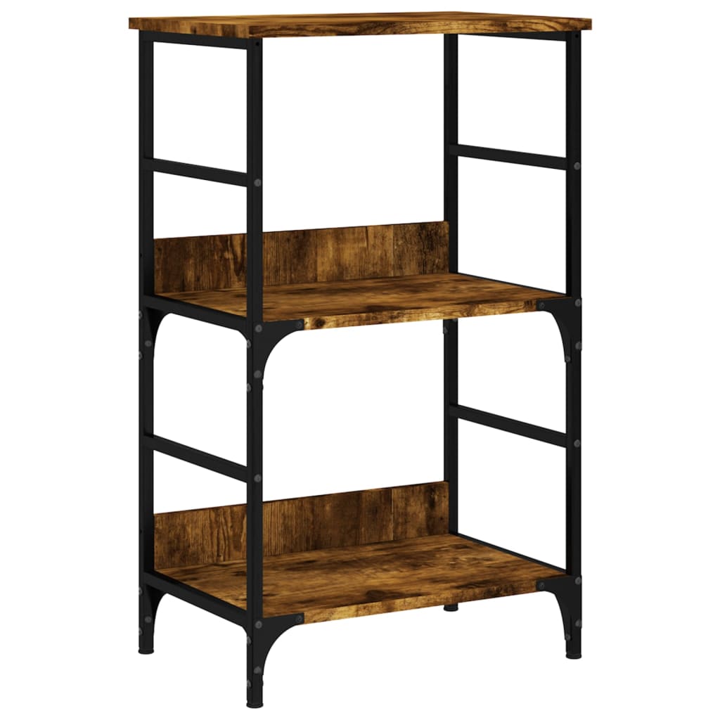 Bookshelf Smoked Oak 50x33x82 cm Wood Material