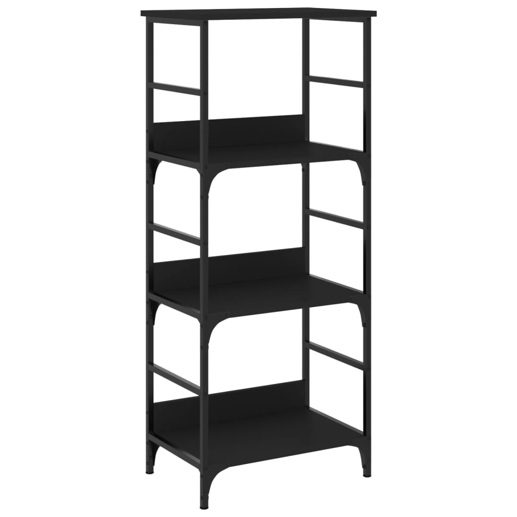 Bookshelf Black 50x33x117.5 cm Wood Material