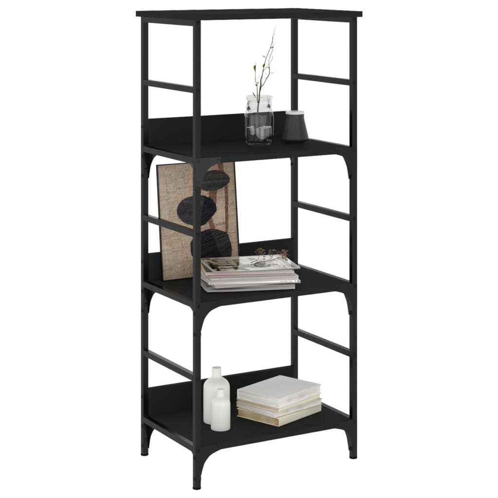 Bookshelf Black 50x33x117.5 cm Wood Material