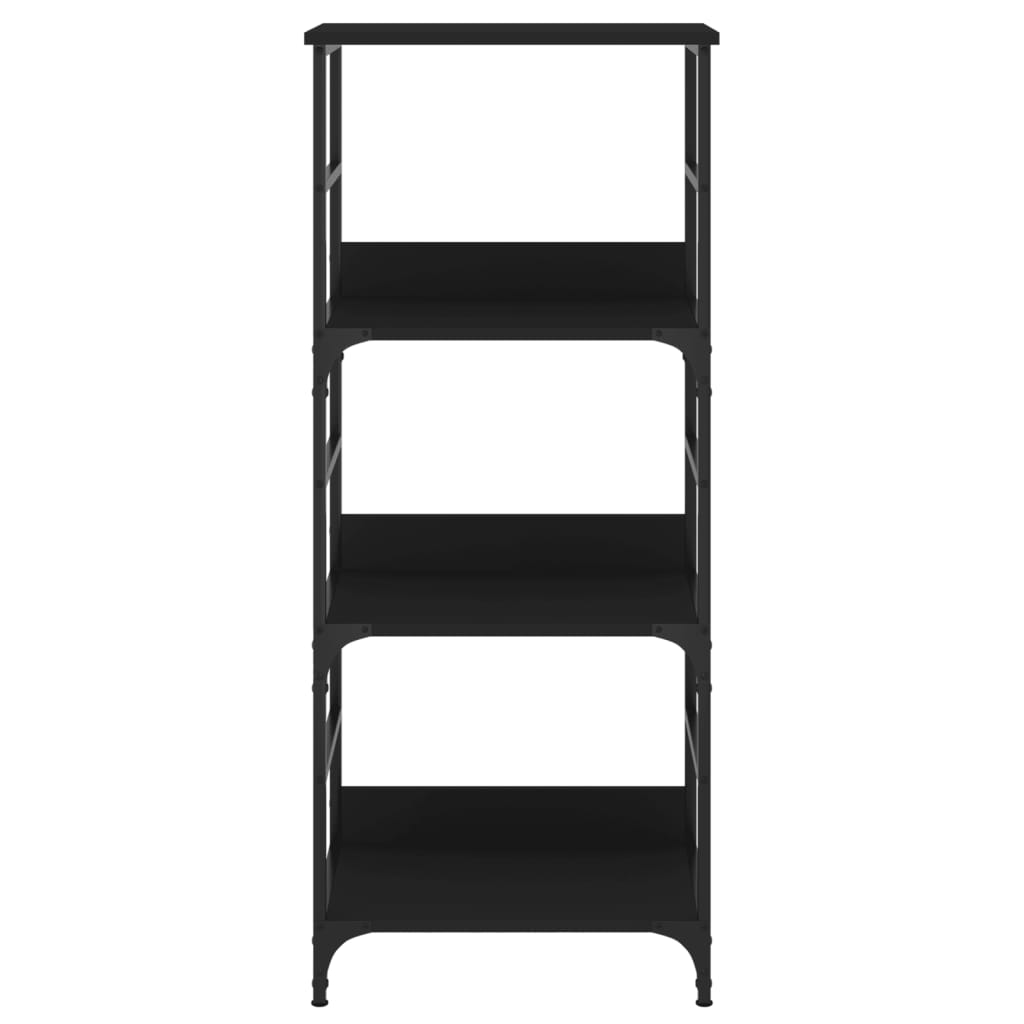 Bookshelf Black 50x33x117.5 cm Wood Material