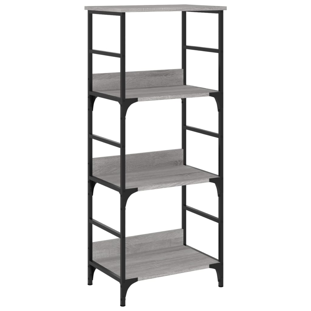 Bookshelf Gray Sonoma 50x33x117.5 cm Wood Material