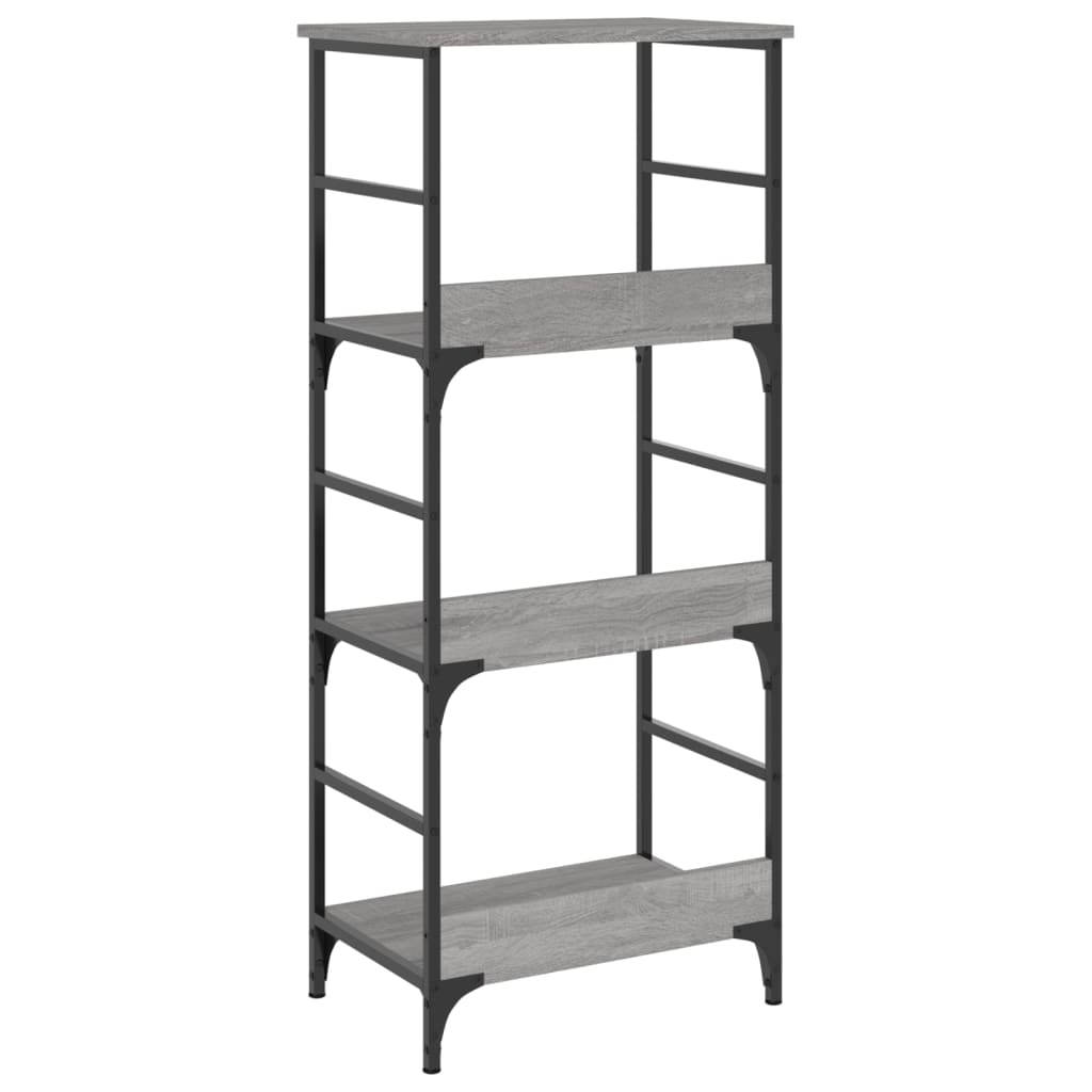 Bookshelf Gray Sonoma 50x33x117.5 cm Wood Material