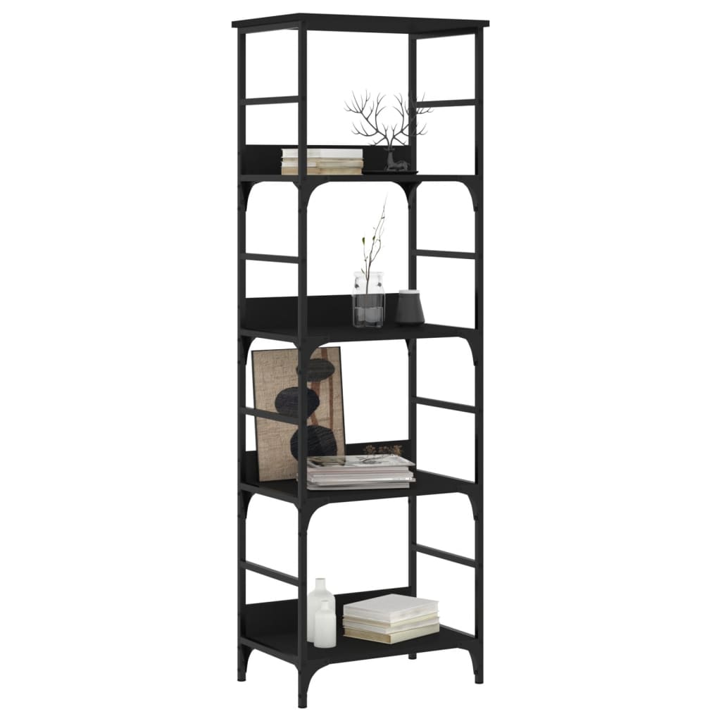 Bookshelf Black 50x33x153 cm Wood Material