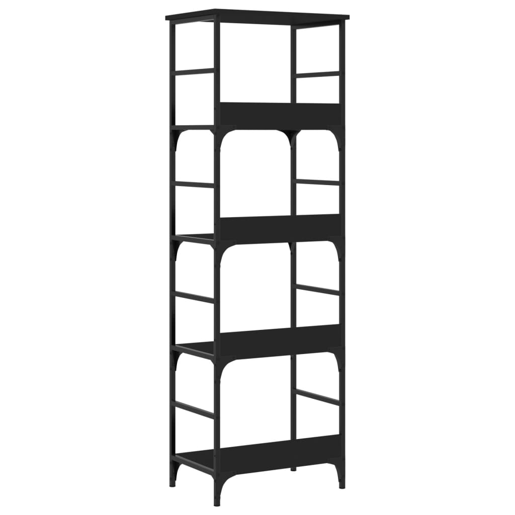 Bookshelf Black 50x33x153 cm Wood Material