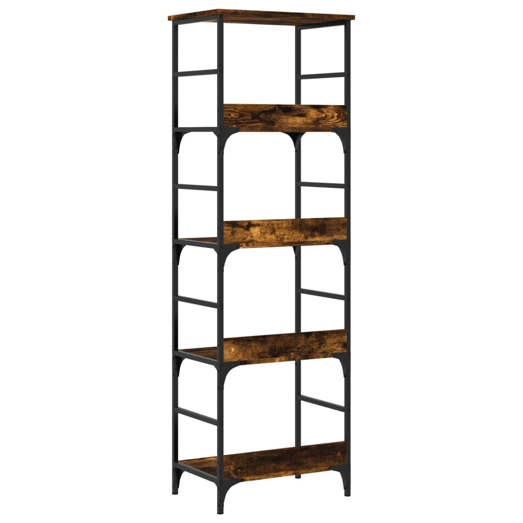 Bookshelf Smoked Oak 50x33x153 cm Wood Material