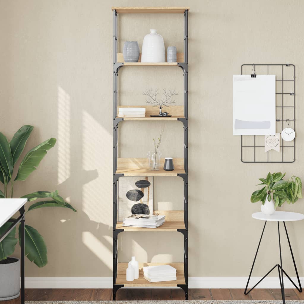 Bookshelf Sonoma Oak 50x33x188.5 cm Wood Material