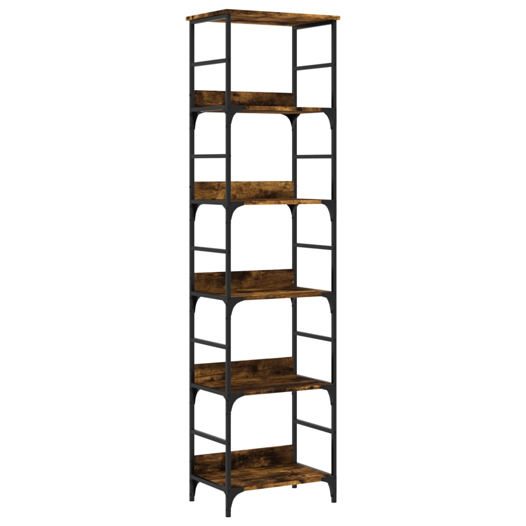 Bookshelf Smoked Oak 50x33x188.5 cm Wood Material