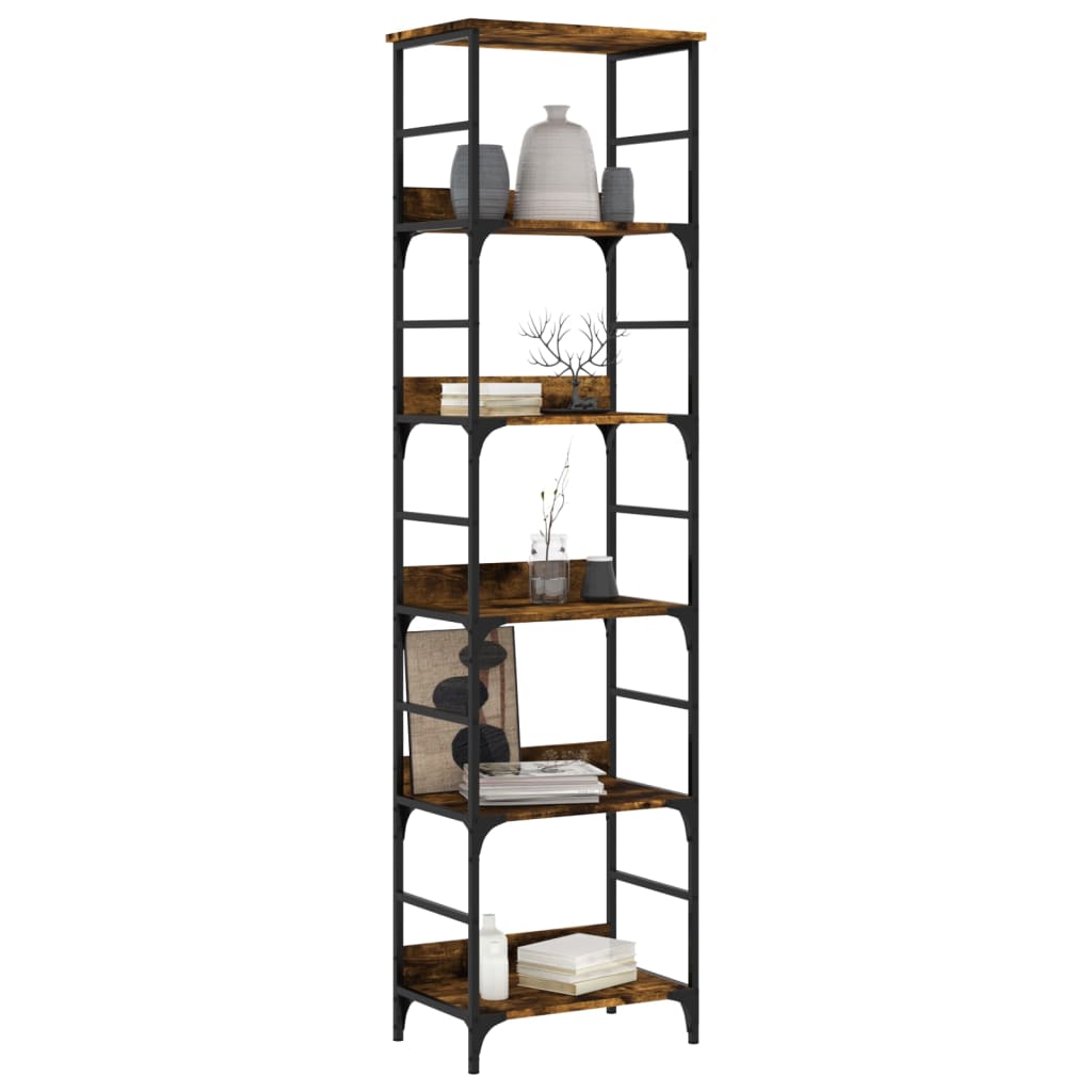 Bookshelf Smoked Oak 50x33x188.5 cm Wood Material