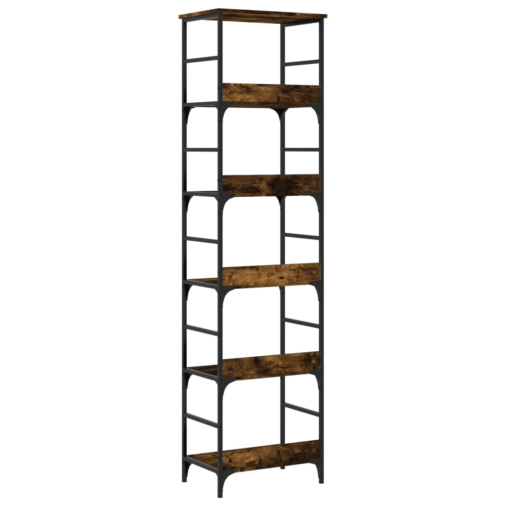 Bookshelf Smoked Oak 50x33x188.5 cm Wood Material