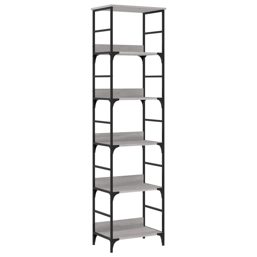 Bookshelf Gray Sonoma 50x33x188.5 cm Wood Material