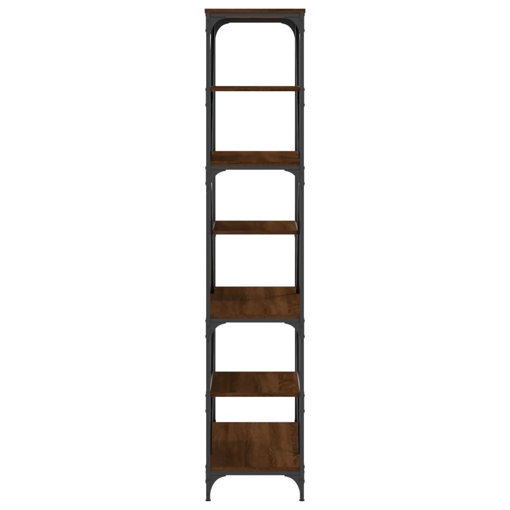 Bookshelf Brown Oak Look 91x36x176 cm Wood Material