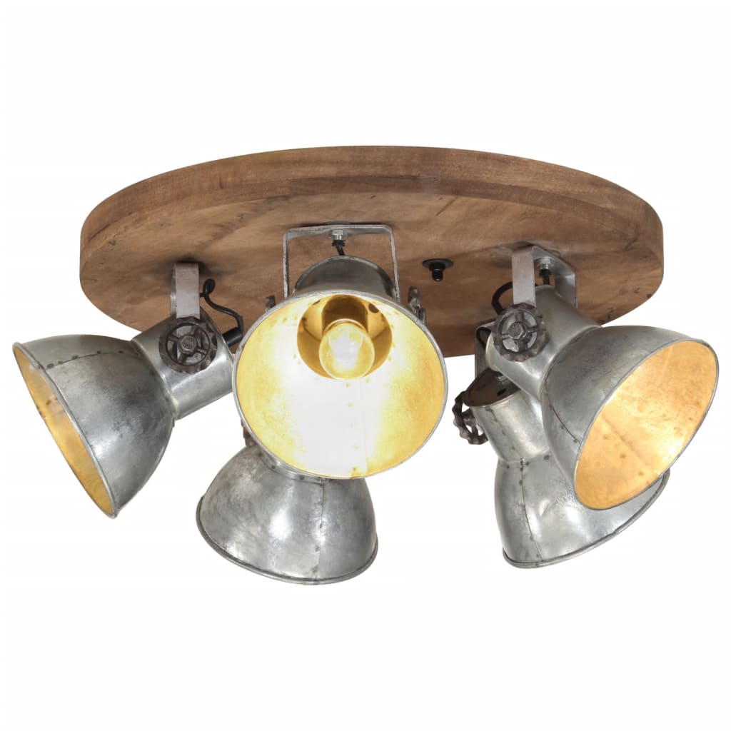 Ceiling light 25 W vintage silver 50x50x25 cm E27