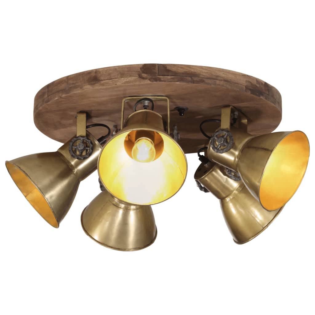 Ceiling light 25 W antique brass 50x50x25 cm E27