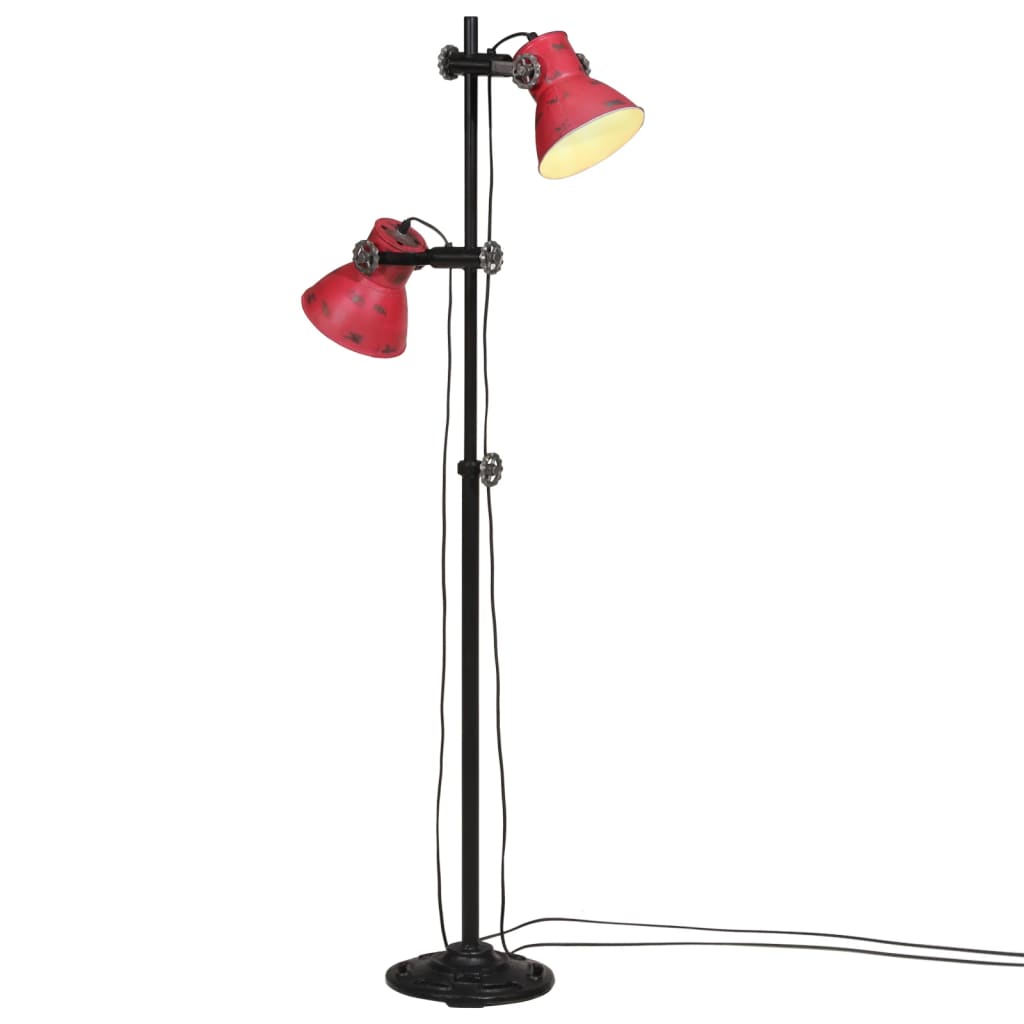 Floor Lamp 25 W Red 25x25x90/140 cm E27