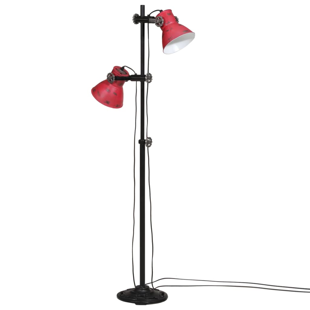 Floor Lamp 25 W Red 25x25x90/140 cm E27