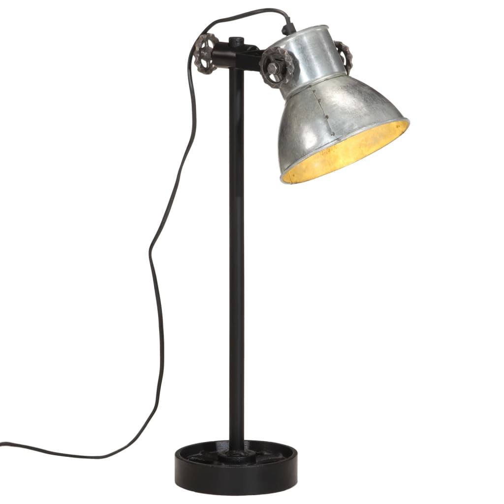 Desk Lamp 25 W Vintage Silver 15x15x55 cm E27