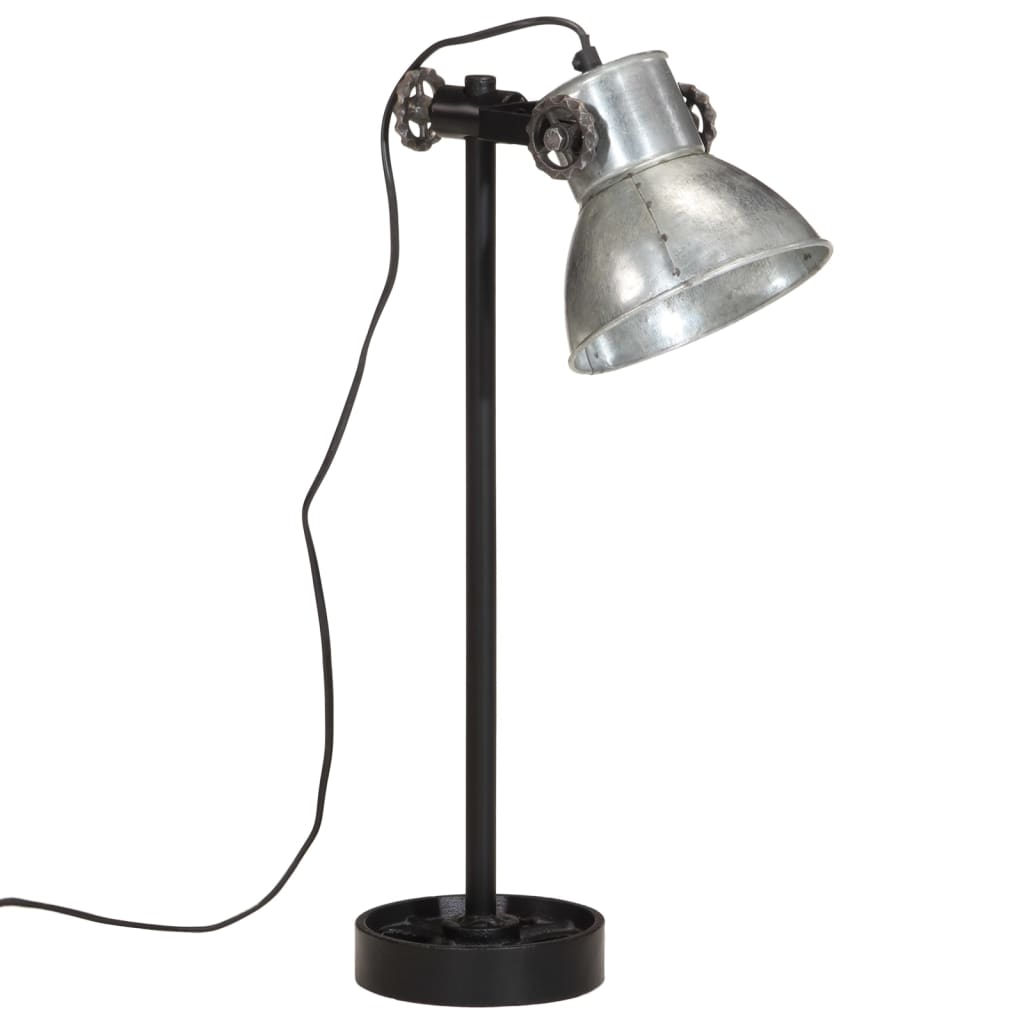 Desk Lamp 25 W Vintage Silver 15x15x55 cm E27