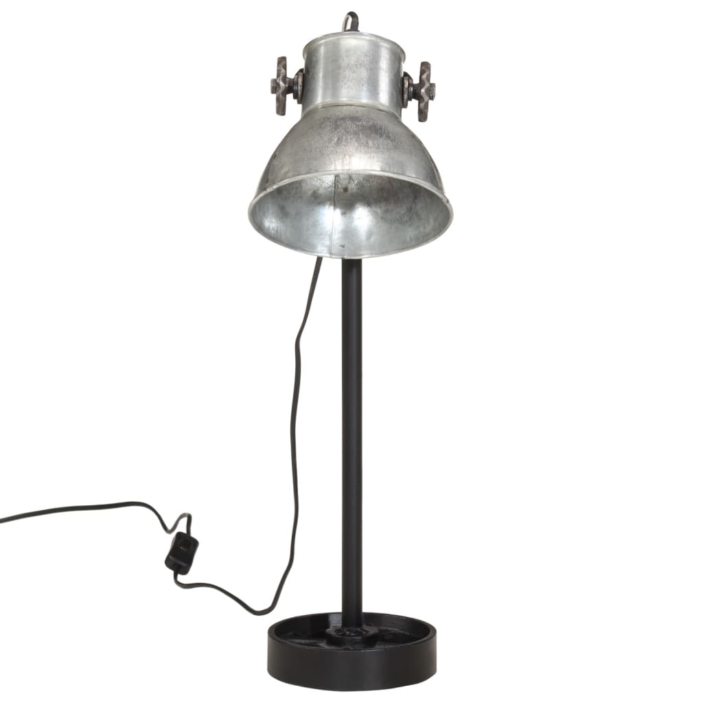 Desk Lamp 25 W Vintage Silver 15x15x55 cm E27