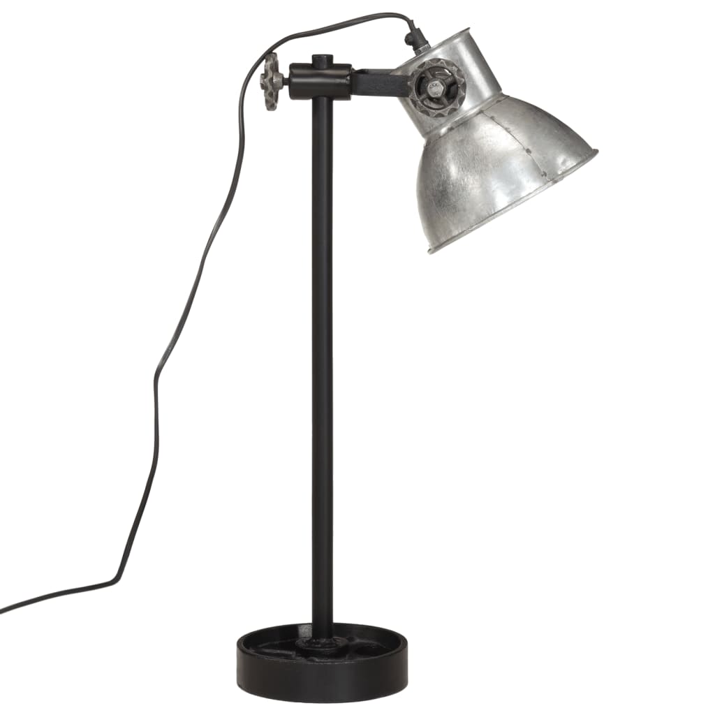 Desk Lamp 25 W Vintage Silver 15x15x55 cm E27