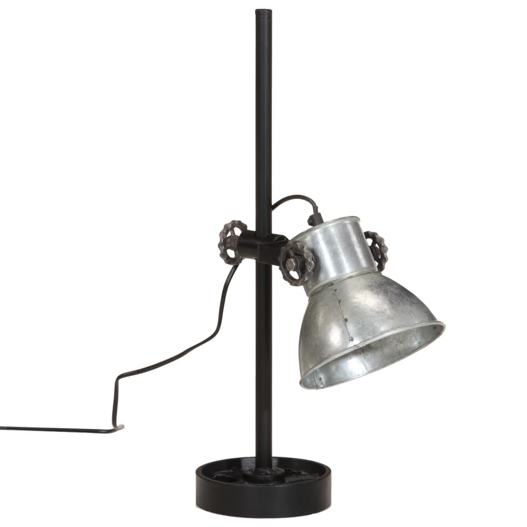 Desk Lamp 25 W Vintage Silver 15x15x55 cm E27