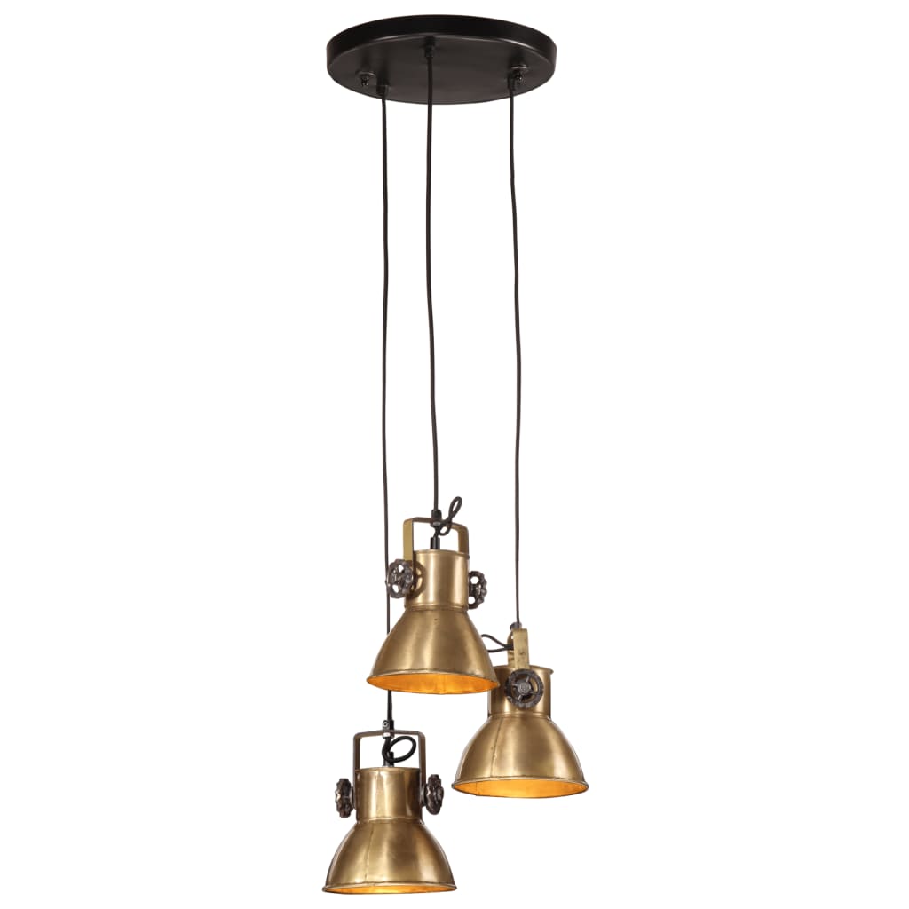 Hanging lamp 25 W antique brass 30x30x100 cm E27