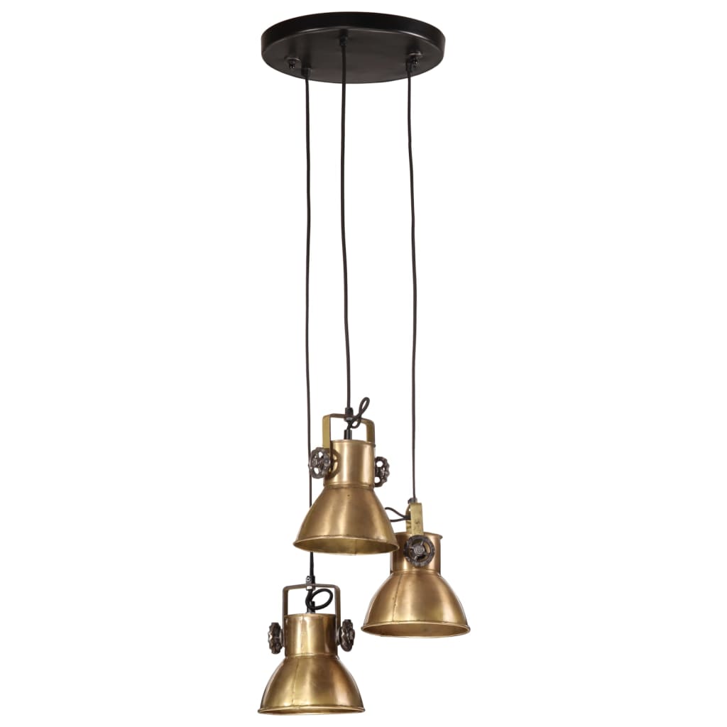 Hanging lamp 25 W antique brass 30x30x100 cm E27