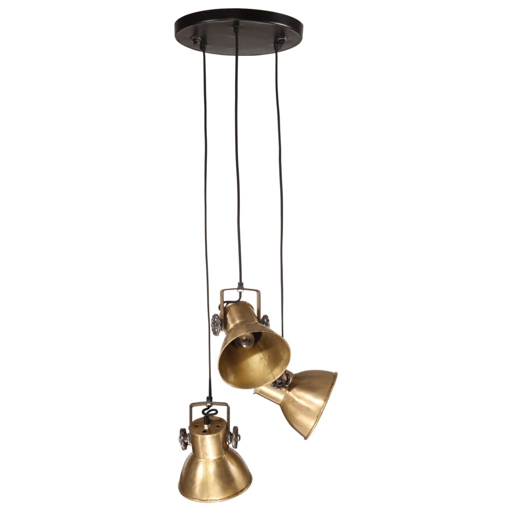 Hanging lamp 25 W antique brass 30x30x100 cm E27