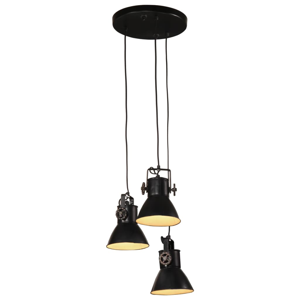 Hanging lamp 25 W black 30x30x100 cm E27