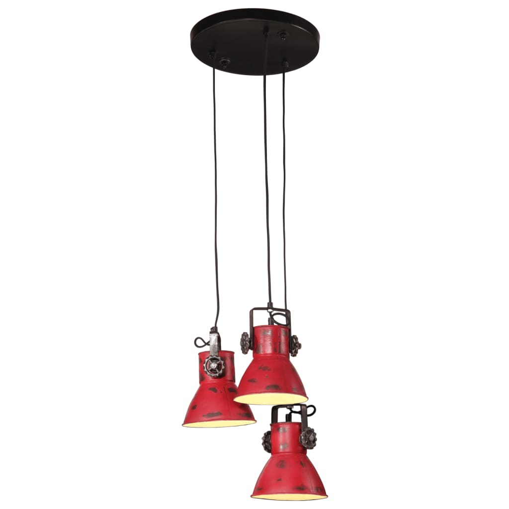 Hanging lamp 25 W red 30x30x100 cm E27