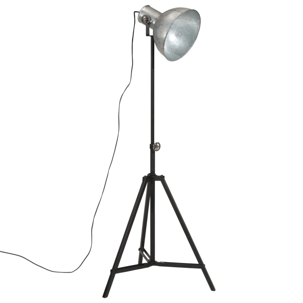 Floor lamp 25 W vintage silver 61x61x90/150 cm E27