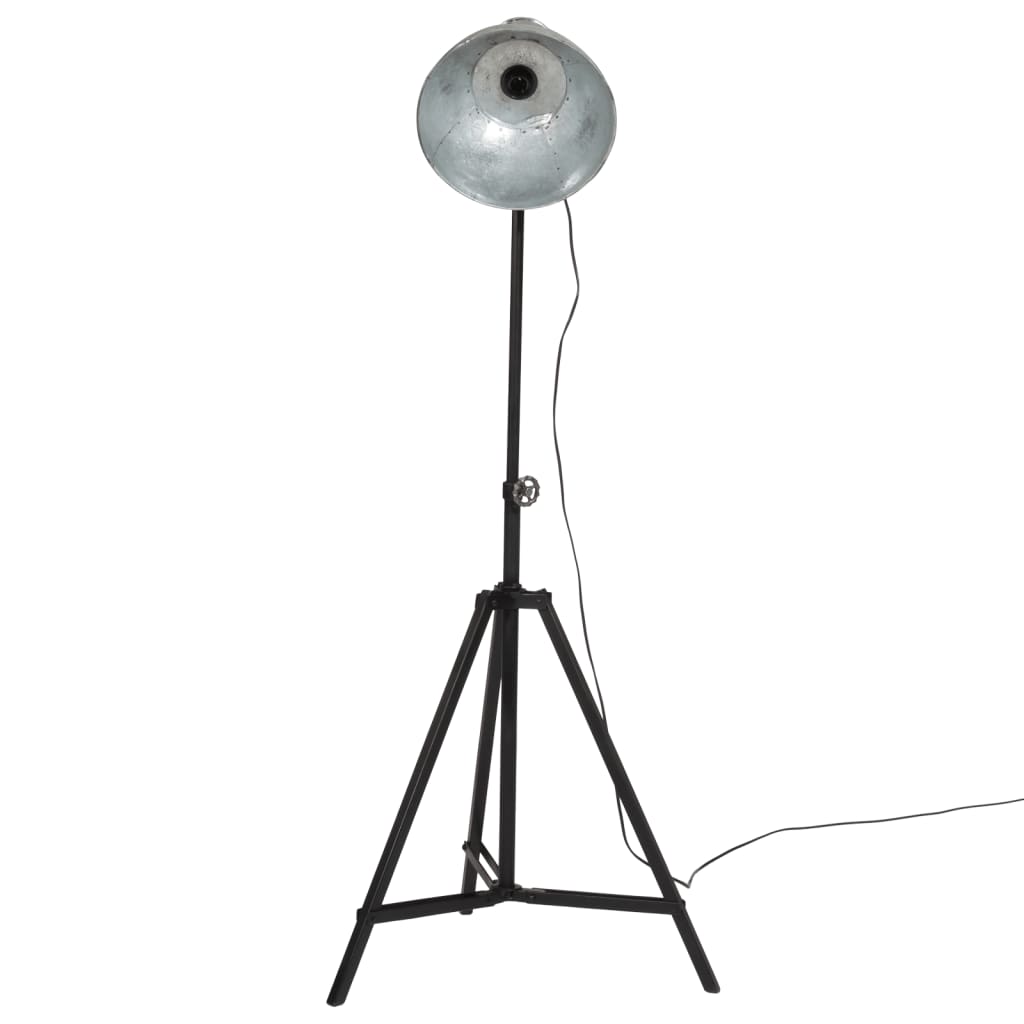 Floor lamp 25 W vintage silver 61x61x90/150 cm E27