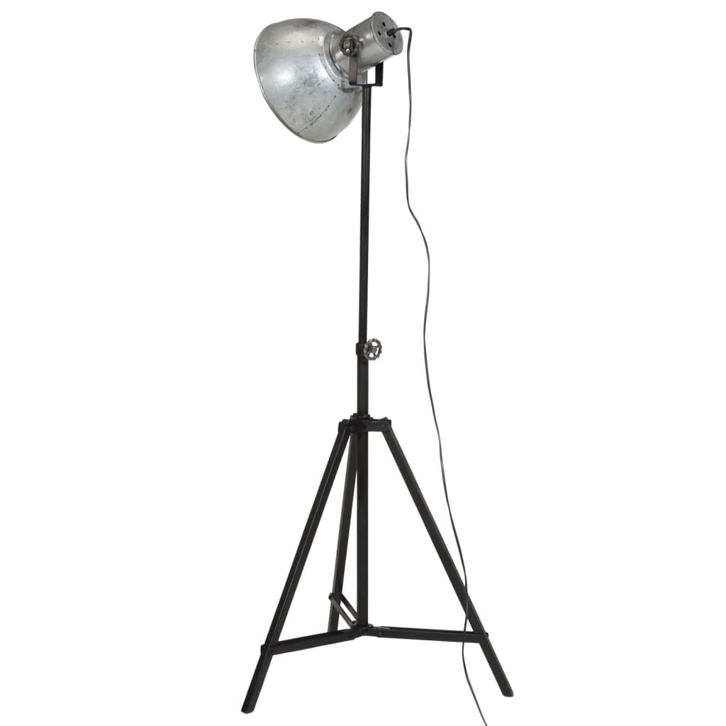 Floor lamp 25 W vintage silver 61x61x90/150 cm E27