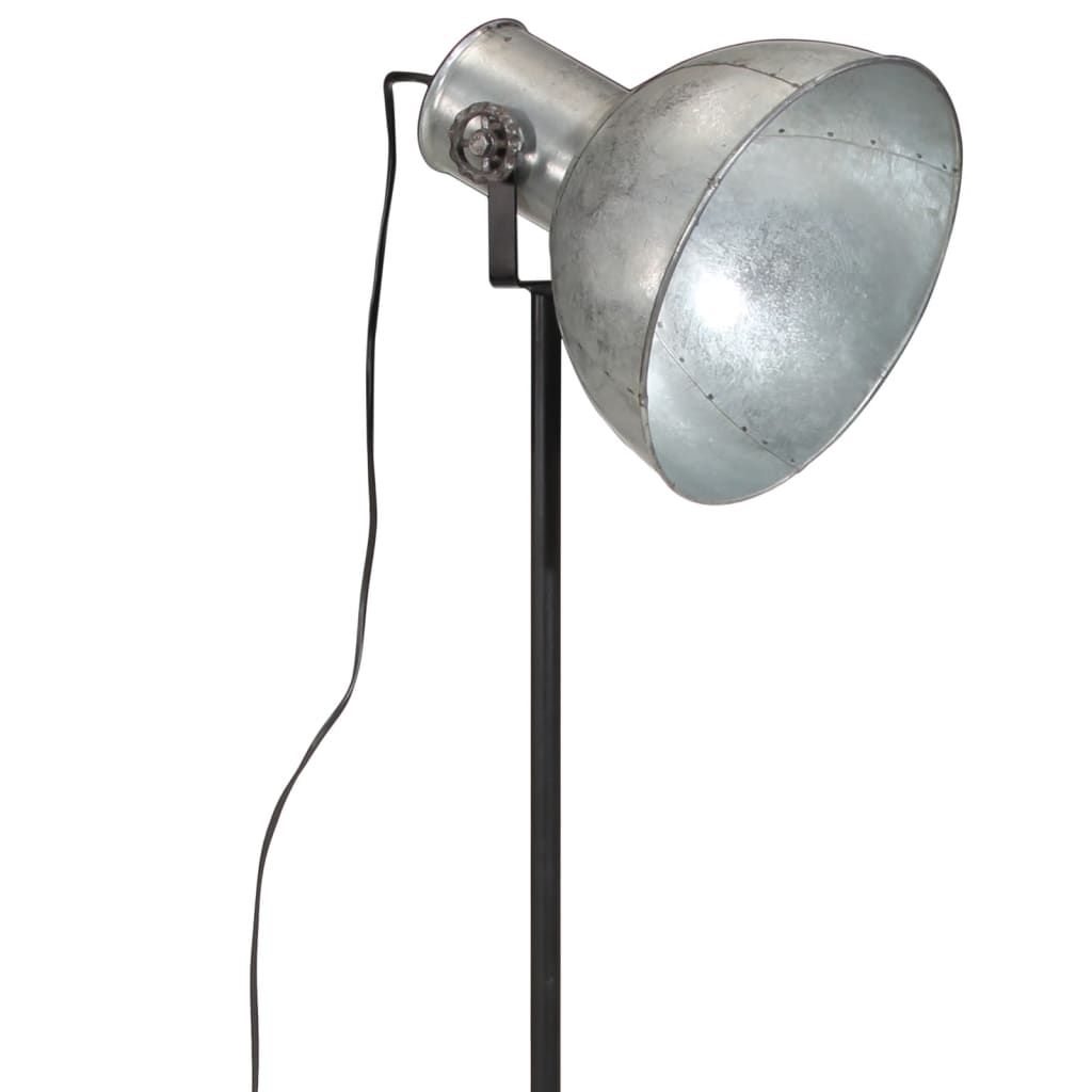 Floor lamp 25 W vintage silver 61x61x90/150 cm E27