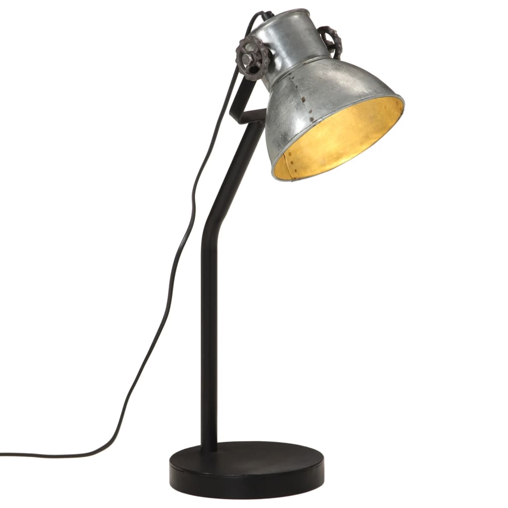 Desk Lamp 25 W Vintage Silver 17x17x60 cm E27